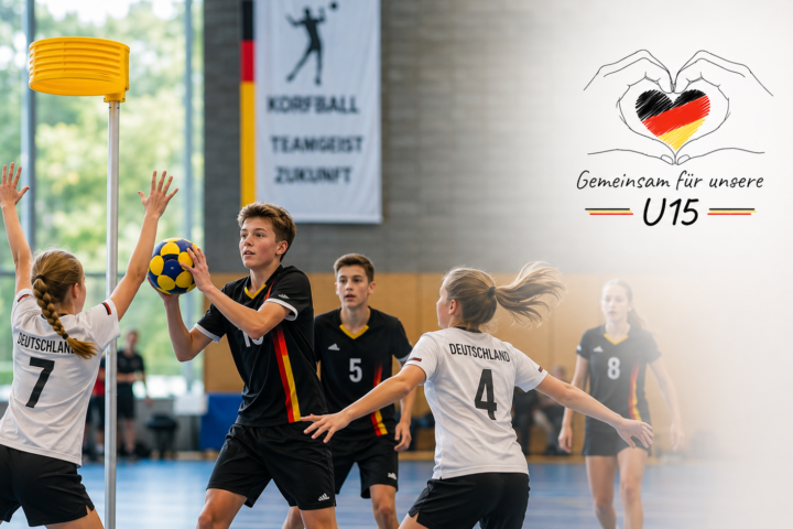 Korfball im Training: Teamgeist in Aktion