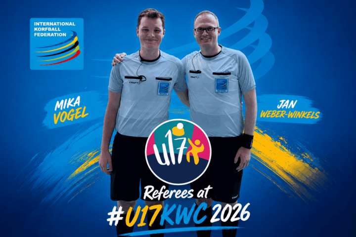 Deutsche IKF-Schiedsrichter beim U17 Korfball World Cup 2026 im Einsatz